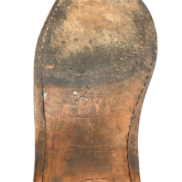 Frye Paige 77066  Size 6 B Dark Brown Leather Buckle Riding Boots - Picture 9 of 12